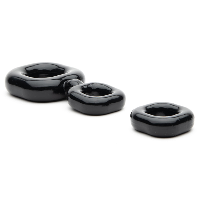 Sport Fucker Boner Kit Cockring et Ballstretcher noir